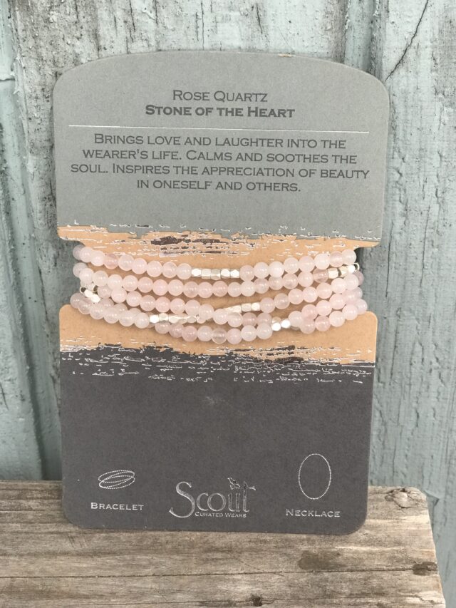 Scout Curated Wears Rose Quartz Wrap Bracelet