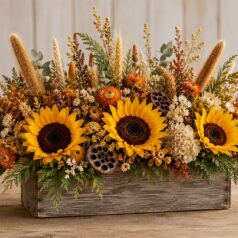 Rustic Box Arrangement at Gulbankian Florist Thursday, 10/1 at 6:30 pm